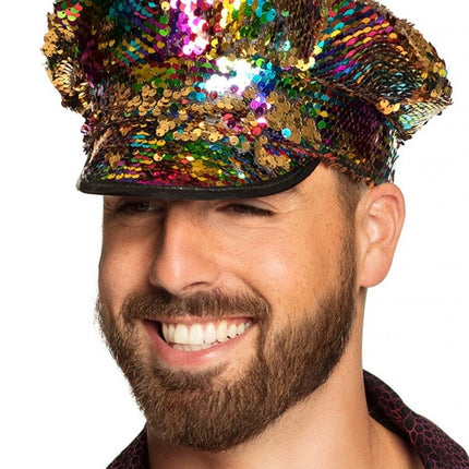 e-carnavalskleding-SYK Bling bling pet regenboog