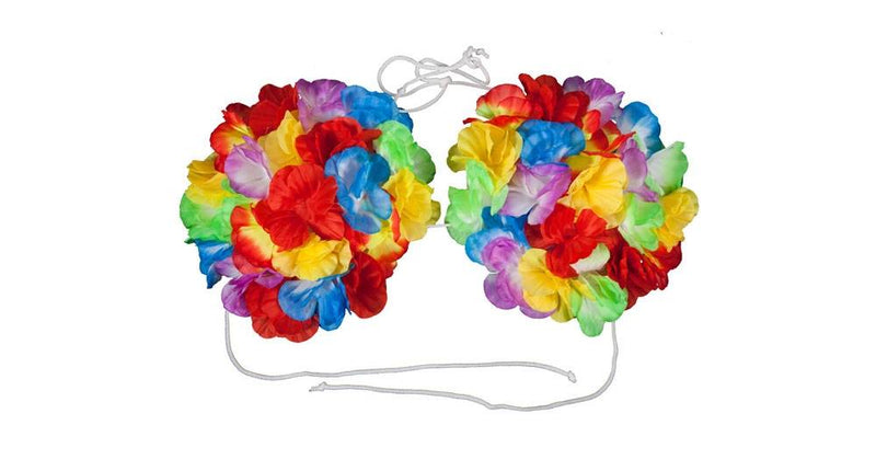 e-carnavalskleding-SYK Bloemen BH Hawaii groot model