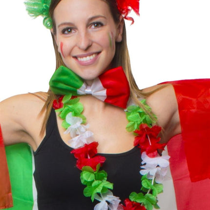 e-carnavalskleding-SYK Bloemenslinger rood groen wit