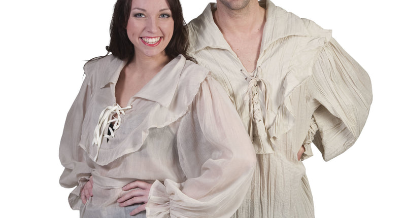 e-carnavalskleding-SYK Blouse beige historisch