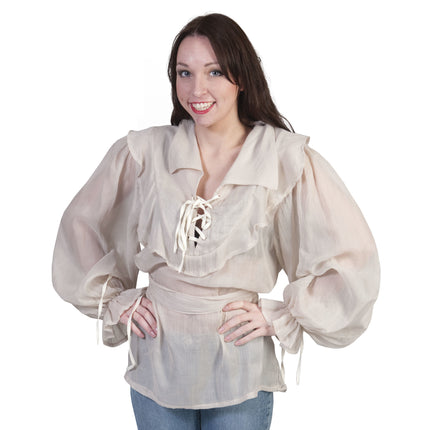 e-carnavalskleding-SYK Blouse beige historisch