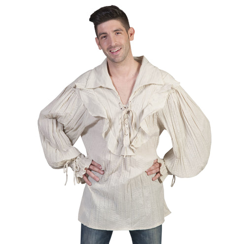 e-carnavalskleding-SYK Blouse beige historisch