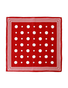 e-carnavalskleding-SYK Boeren zakdoek rood met witte bolletjes