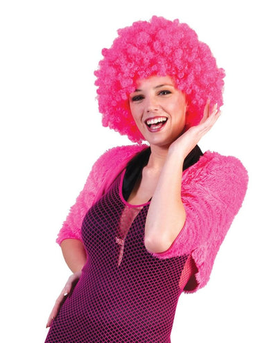 e-carnavalskleding-SYK Bolero roze/fuchsia fuzzy voor dames