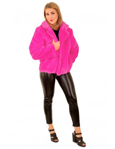 e-carnavalskleding-SYK Bontjas roze dames