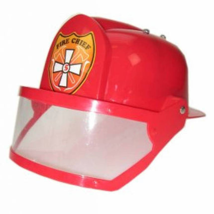e-carnavalskleding-SYK Brandweerhelm rood met vizier