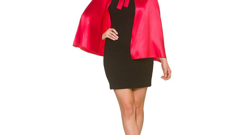 e-carnavalskleding-SYK Cape met kap kort model