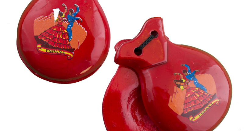 e-carnavalskleding-SYK Castagnetten rood met opdruk