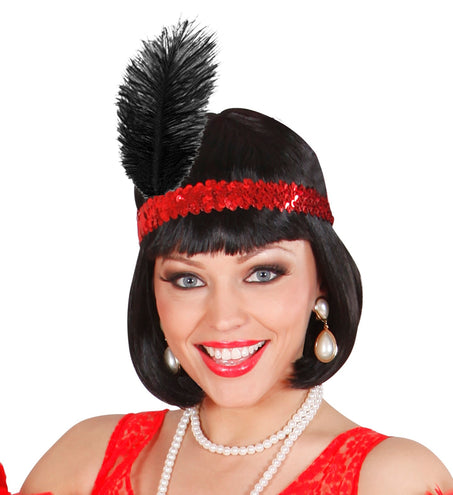 e-carnavalskleding-SYK Charleston hoofdband rood