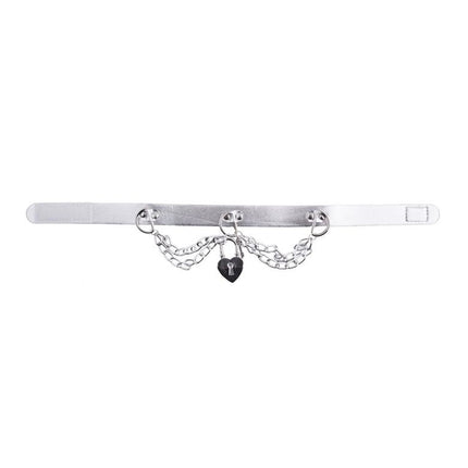 e-carnavalskleding-SYK Choker met slot gevangene