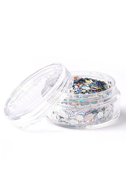 e-carnavalskleding-SYK Chunky Glitters laser zilver 8 ml Superstar