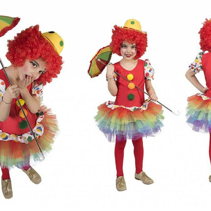 e-carnavalskleding-SYK Clown jurkje meisje