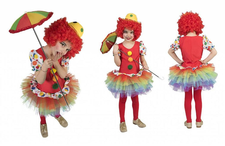e-carnavalskleding-SYK Clown jurkje meisje