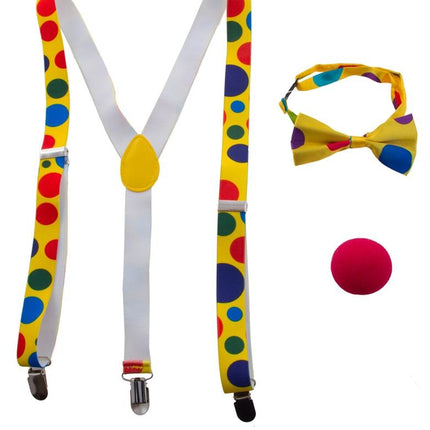 e-carnavalskleding-SYK Clown set Japie 3-dlg