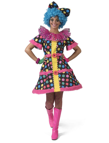 e-carnavalskleding-SYK Clownspak Hotty Dotty dames