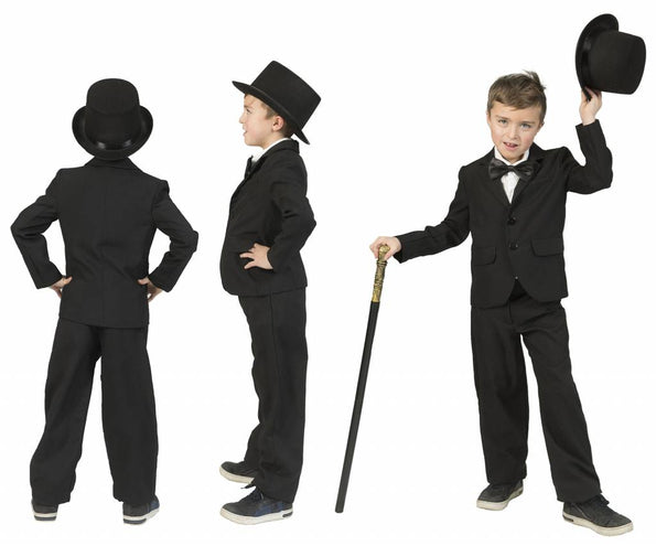 e-carnavalskleding-SYK Colbert zwart kinderen