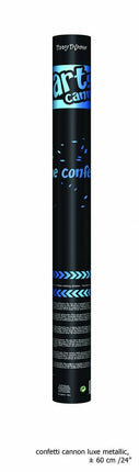 e-carnavalskleding-SYK Confetti kanon blauw top kwaliteit 60cm
