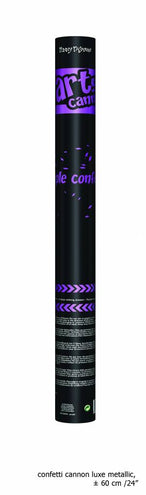 e-carnavalskleding-SYK Confetti kanon paars top kwaliteit 60cm