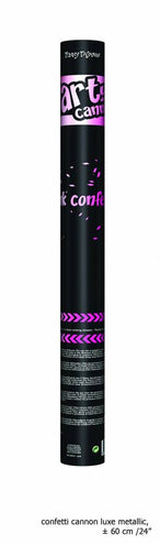 e-carnavalskleding-SYK Confetti kanon roze top kwaliteit 60cm