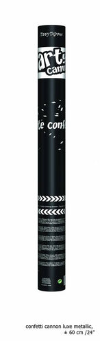 e-carnavalskleding-SYK Confetti kanon wit top kwaliteit 60cm