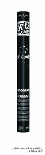 e-carnavalskleding-SYK Confetti kanon zilver top kwaliteit 60cm