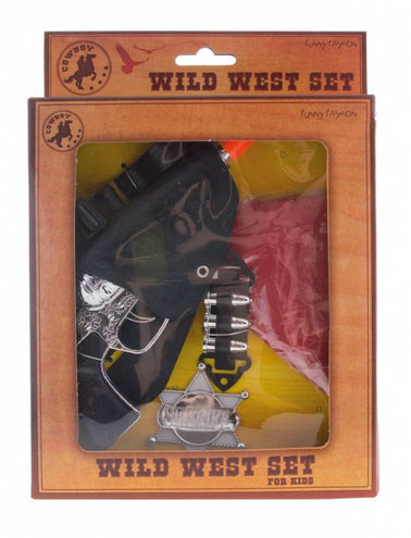 e-carnavalskleding-SYK Cowboy set Jesse 5-delig revolver