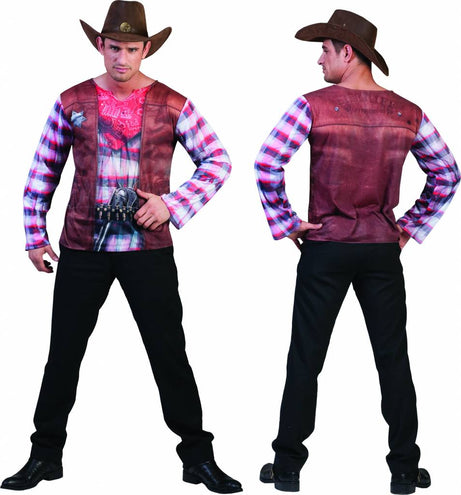 e-carnavalskleding-SYK Cowboy shirt 3D volwassenen