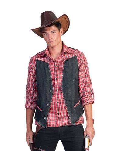 e-carnavalskleding-SYK Cowboy vest Tim heren