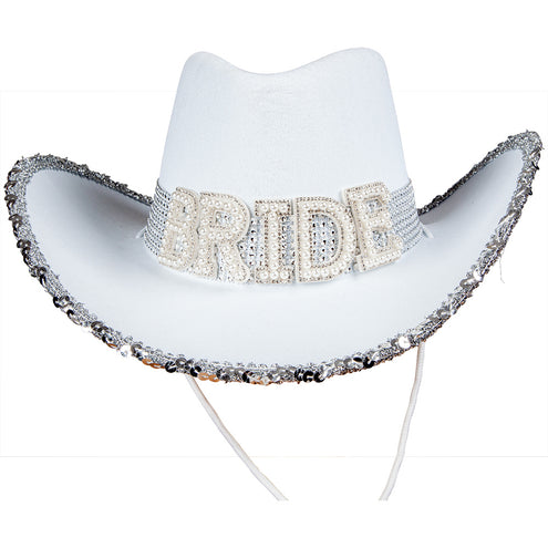 e-carnavalskleding-SYK Cowboyhoed bride to be wit