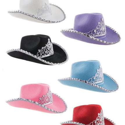 e-carnavalskleding-SYK Cowboyhoed met kroon diverse kleuren