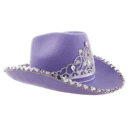 e-carnavalskleding-SYK Cowboyhoed met kroon diverse kleuren