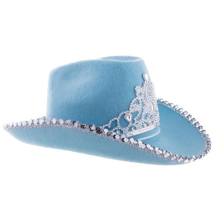 e-carnavalskleding-SYK Cowboyhoed met kroon diverse kleuren