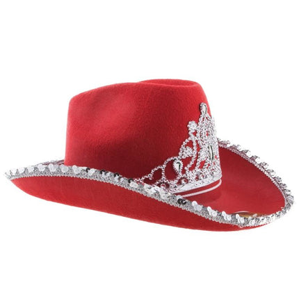 e-carnavalskleding-SYK Cowboyhoed met kroon diverse kleuren