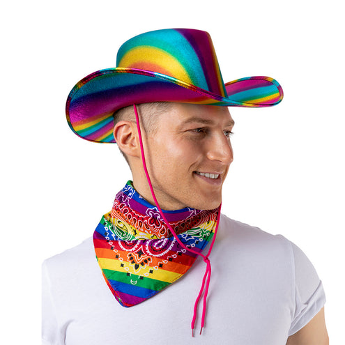 e-carnavalskleding-SYK Cowboyhoed regenboog Richard