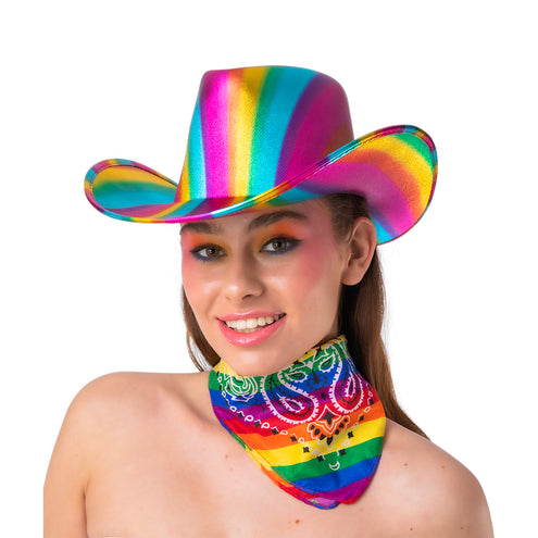 e-carnavalskleding-SYK Cowboyhoed regenboog Richard