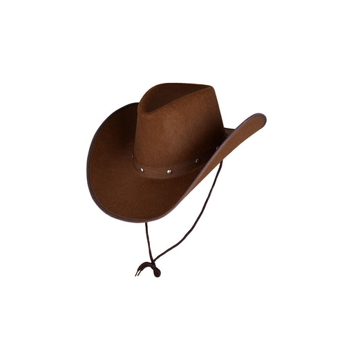 e-carnavalskleding-SYK Cowboyhoed Texcaans in donkerbruin