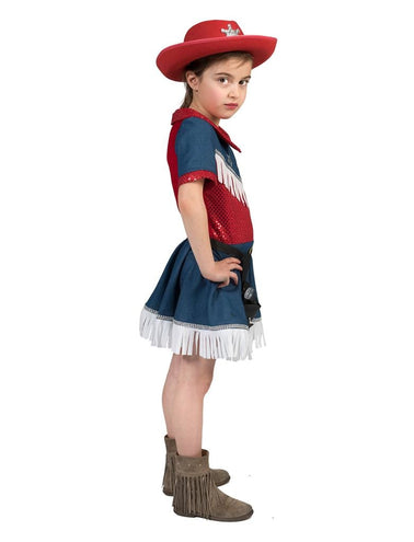 e-carnavalskleding-SYK Cowboyjurkje Jeans Texas voor meisjes