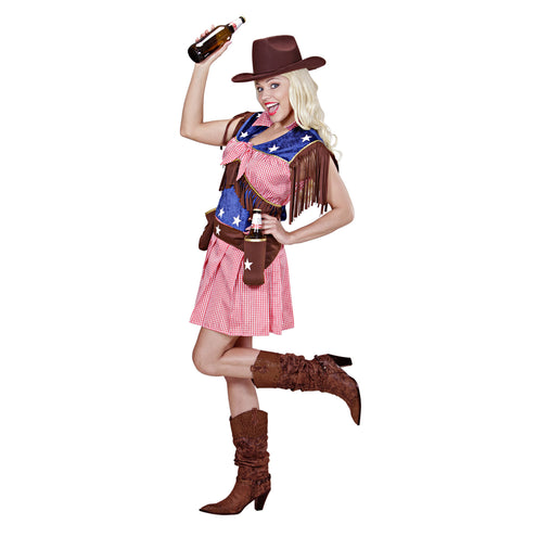 e-carnavalskleding-SYK Cowgirl jurkje Rodeo Steffie dames Large