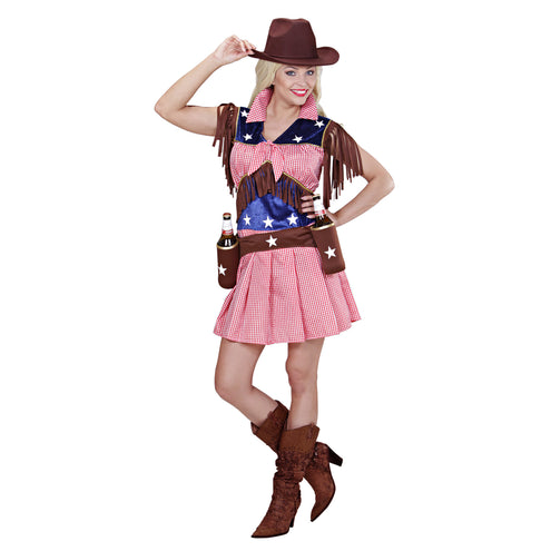 e-carnavalskleding-SYK Cowgirl jurkje Rodeo Steffie dames Large