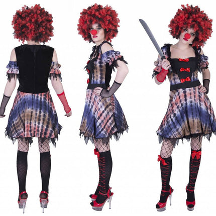 e-carnavalskleding-SYK Creepy Clown kostuum Lea dames