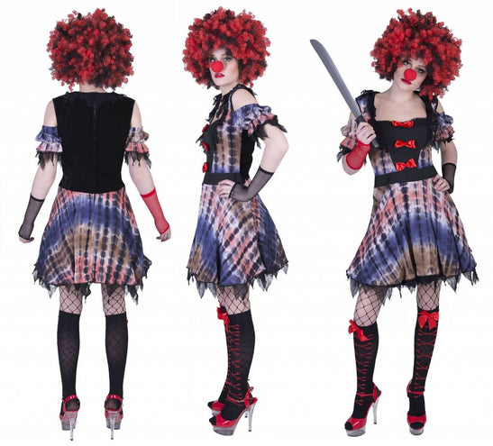 e-carnavalskleding-SYK Creepy Clown kostuum Lea dames