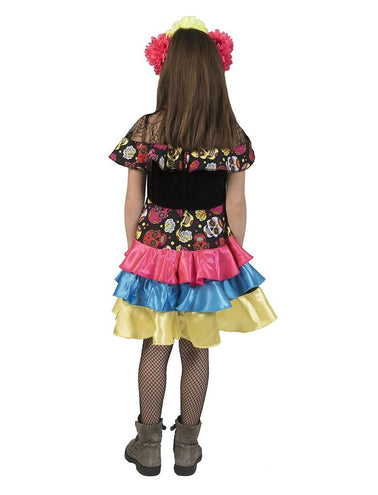 e-carnavalskleding-SYK Day of the dead pakje Muerto Mira meisje