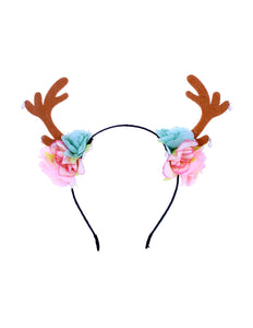e-carnavalskleding-SYK Diadeem hertje met bloemen