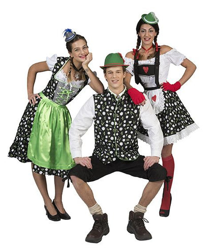 e-carnavalskleding-SYK Dirndljurk met edelweis motief