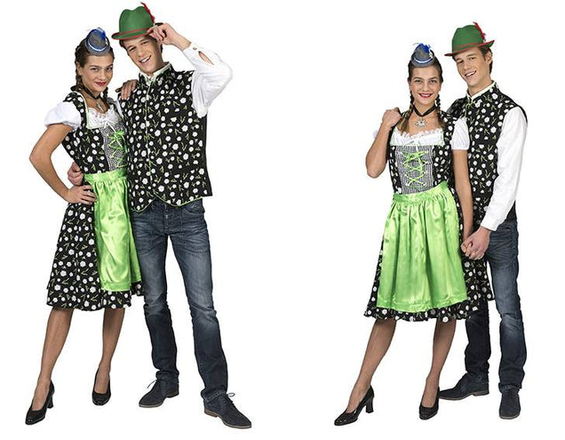 e-carnavalskleding-SYK Dirndljurk met edelweis motief
