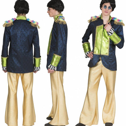 e-carnavalskleding-SYK Disco broek Fever goud