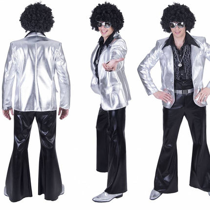 e-carnavalskleding-SYK Disco broek Fever zwart