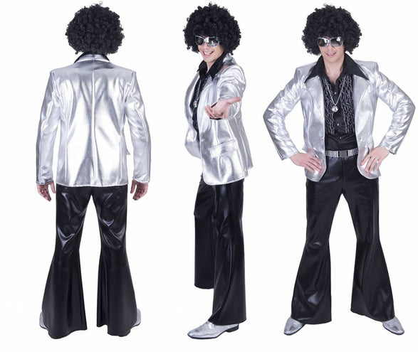 e-carnavalskleding-SYK Disco broek Fever zwart