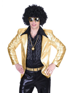 e-carnavalskleding-SYK Disco Fever jasje goud heren