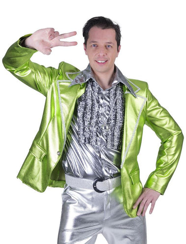 e-carnavalskleding-SYK Disco Fever pak Herman groen heren